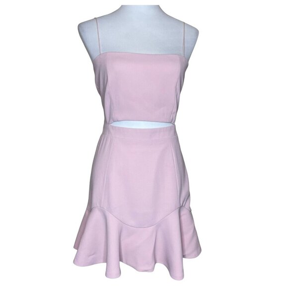 White Fox Boutique Dresses & Skirts - White Fox Light Pink Cut Out Bodycon Mini Dress Barbiecore Party Cocktail M